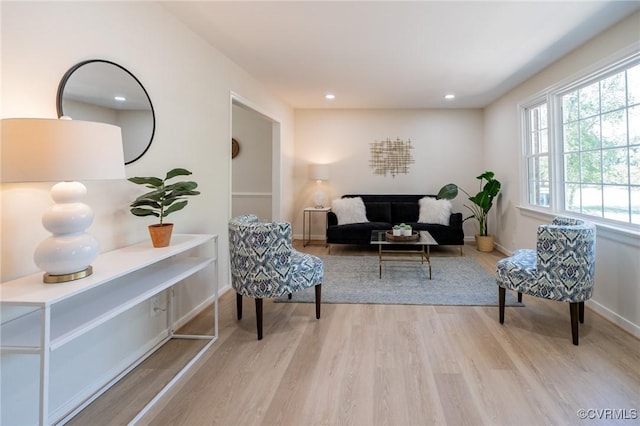 4205 W End Dr, Henrico, VA 23294 - sitting room featuring wood finished floors and recessed lighting