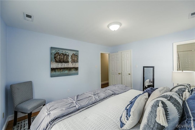 9286 Hungary Rd, Glen Allen, VA 23060 - bedroom featuring baseboards and wood finished floors
