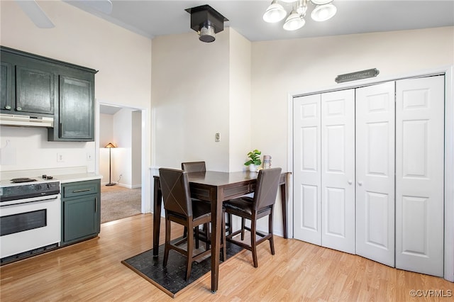2705 Glen Point Cir, Henrico, VA 23233 - dining room featuring light wood-style floors and a chandelier