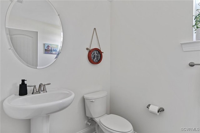 7012 Hapsburg Ct, Henrico, VA 23231 - half bathroom with toilet and baseboards