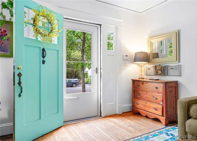 4006 Chevy Chase St, Richmond, VA 23227 - foyer entrance featuring hardwood / wood-style floors and baseboards