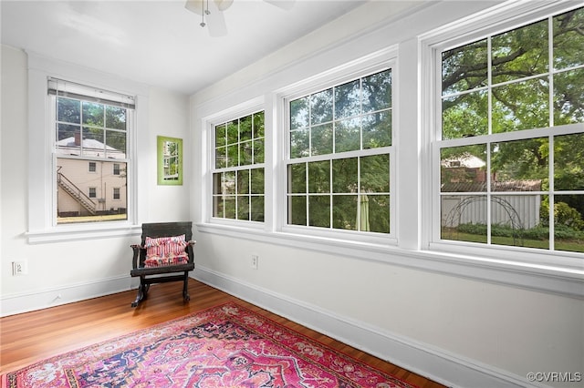 4006 Chevy Chase St, Richmond, VA 23227 - sitting room featuring wood finished floors and a ceiling fan