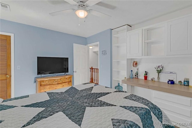 8187 Lord Fairfax Cir, Gloucester, VA 23061 - bedroom with a ceiling fan