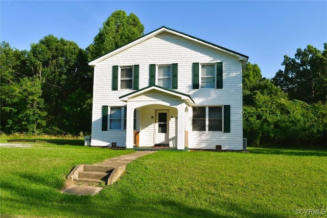 1642 Free State Rd, Meherrin, VA 23954 - view of front of property with a front yard