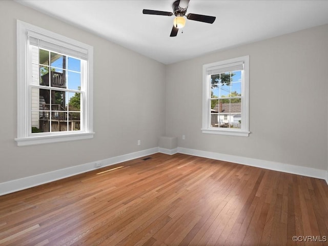 3303 Woodrow Ave, Richmond, VA 23222 - unfurnished room featuring hardwood / wood-style flooring and a ceiling fan