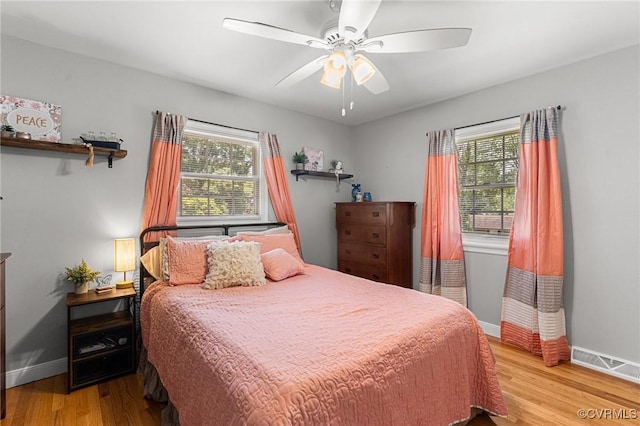 1200 Hybla Rd, Richmond, VA 23236 - bedroom featuring wood finished floors and ceiling fan