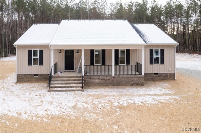 TBD Union Church Rd, Beaverdam, VA 23015 - view of front of house featuring crawl space and covered porch