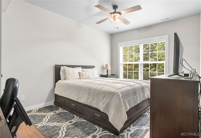 14942 Bridge Spring Dr, Midlothian, VA 23113 - bedroom with baseboards and a ceiling fan