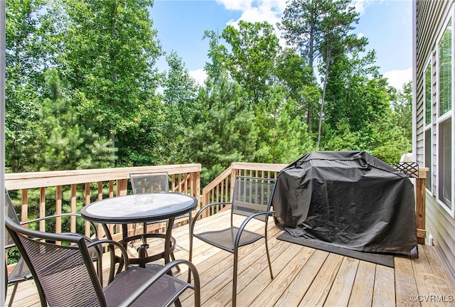 14942 Bridge Spring Dr, Midlothian, VA 23113 - deck with a grill and outdoor dining space