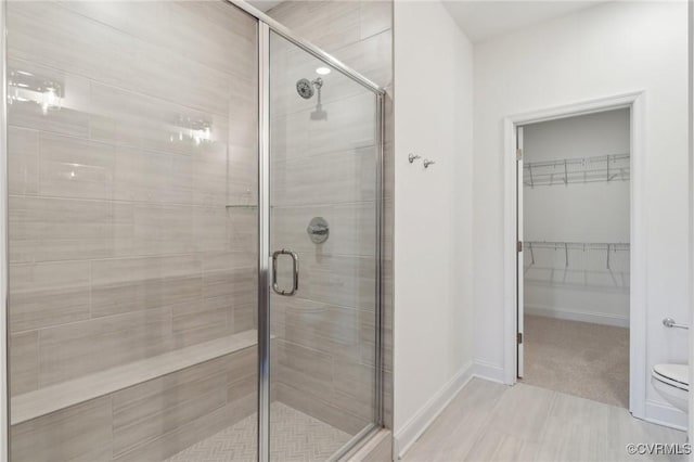 124 Steyland St, Ashland, VA 23005 - full bathroom with a stall shower and a spacious closet