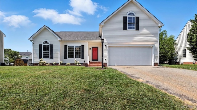 3208 Warm Springs Way, Henrico, VA 23223 - traditional home featuring driveway, a front yard, a garage, and crawl space