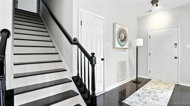 3208 Warm Springs Way, Henrico, VA 23223 - entryway featuring dark wood-type flooring and stairway