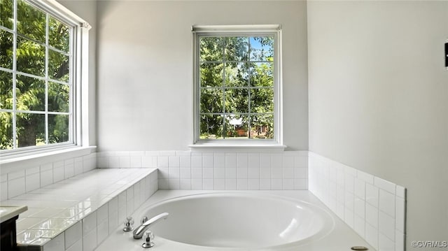 3208 Warm Springs Way, Henrico, VA 23223 - full bath with a garden tub, healthy amount of natural light, and vanity
