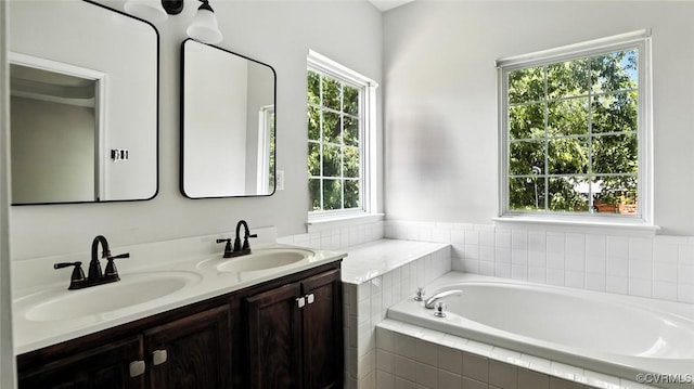3208 Warm Springs Way, Henrico, VA 23223 - bathroom featuring double vanity and a garden tub