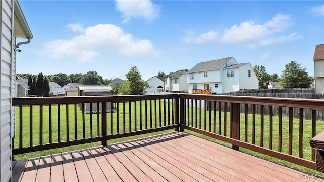 3208 Warm Springs Way, Henrico, VA 23223 - wooden terrace with a residential view and a fenced backyard