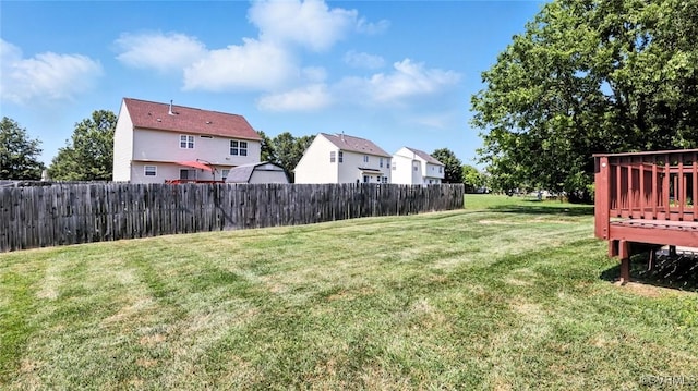 3208 Warm Springs Way, Henrico, VA 23223 - view of yard featuring a residential view and a wooden deck