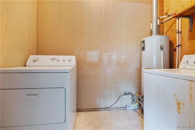10324 Lamore Dr, Disputanta, VA 23842 - washroom with washer / clothes dryer and water heater