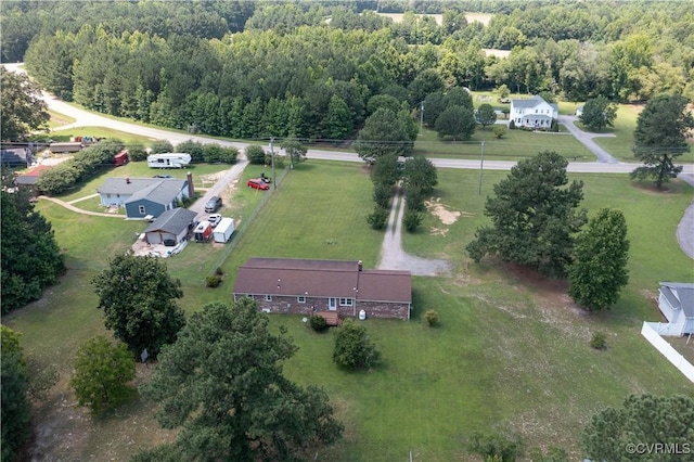 10324 Lamore Dr, Disputanta, VA 23842 - aerial view of property and surrounding area featuring a heavily wooded area