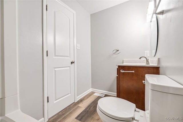 6512 N Stevens Hollow Dr, Chesterfield, VA 23832 - bathroom featuring vanity and wood finished floors