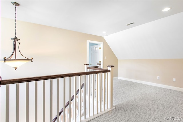 1204 Bowden Rd, Henrico, VA 23229 - additional living space featuring vaulted ceiling, recessed lighting, and carpet floors