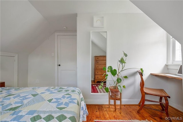 202 Larne Ave, Richmond, VA 23224 - bedroom featuring wood finished floors and vaulted ceiling
