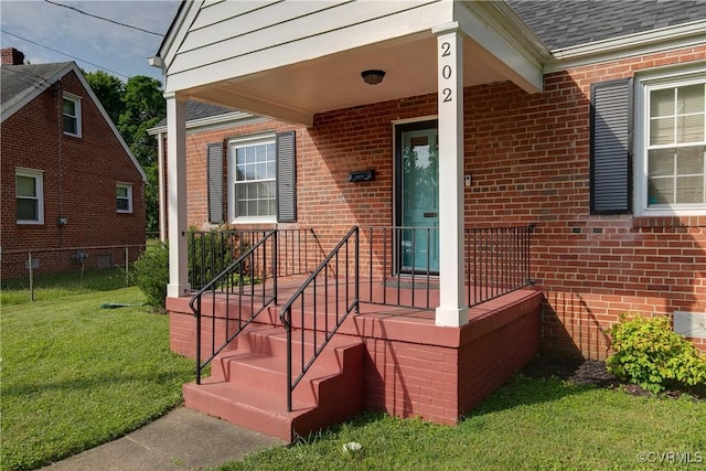 202 Larne Ave, Richmond, VA 23224 - property entrance with brick siding