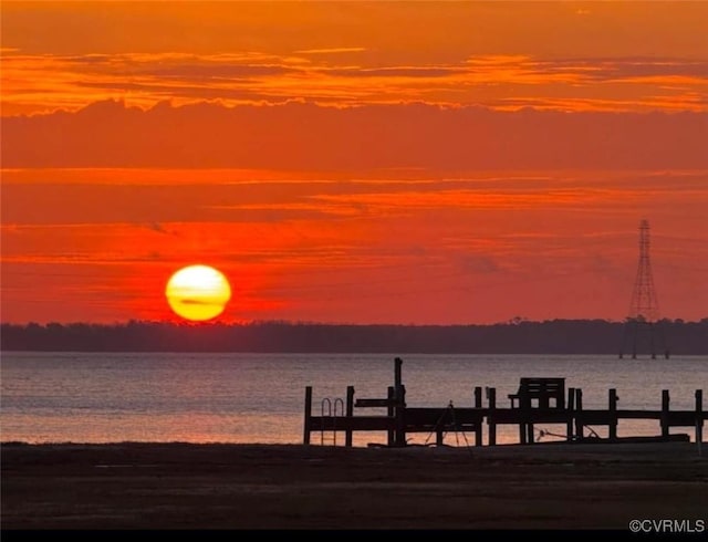 621 Fort Lowry Ln, Dunnsville, VA 22454 - dock area featuring a water view