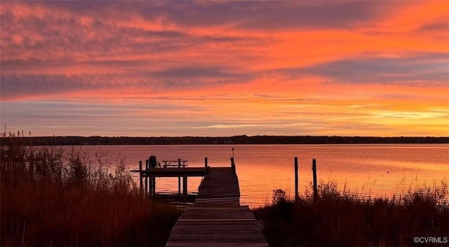 621 Fort Lowry Ln, Dunnsville, VA 22454 - dock area with a water view