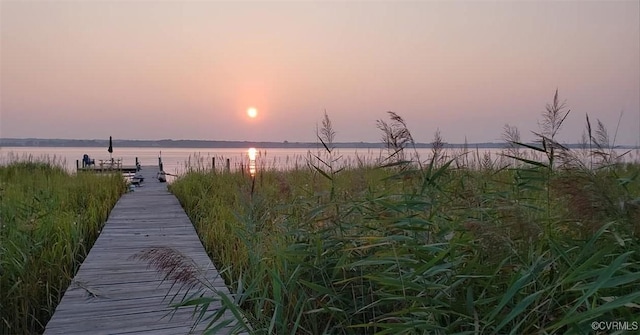 621 Fort Lowry Ln, Dunnsville, VA 22454 - dock area featuring a water view