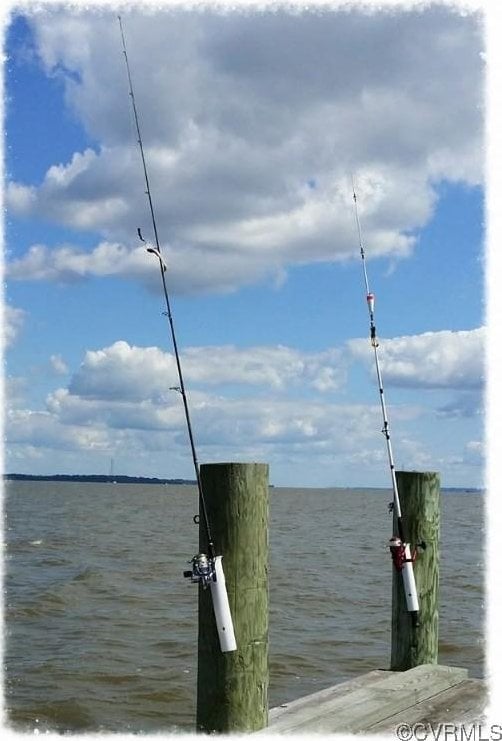 621 Fort Lowry Ln, Dunnsville, VA 22454 - dock area with a water view