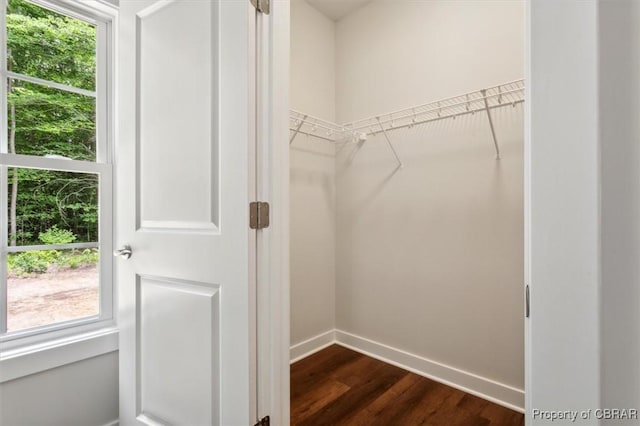 5883 Mill Race Pl, Gloucester, VA 23061 - spacious closet featuring dark wood-style flooring
