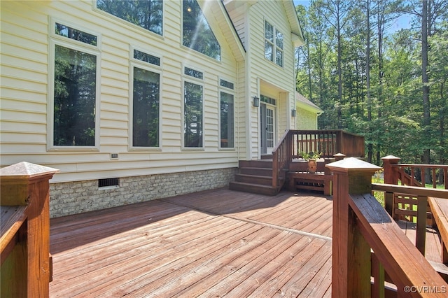 3007 Tranbycroft Way, Sandy Hook, VA 23153 - view of wooden deck