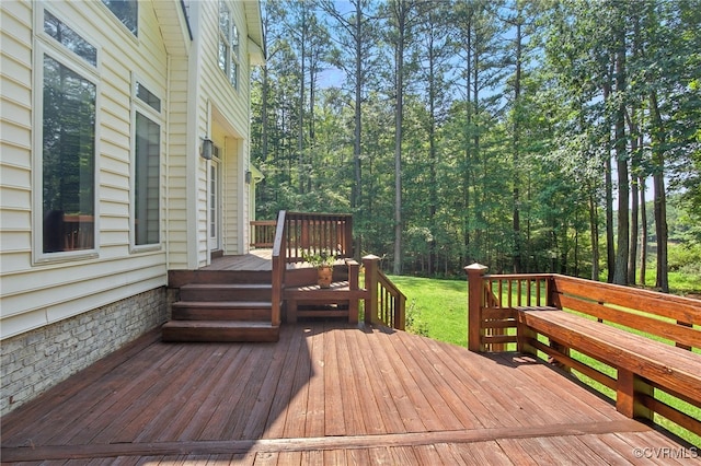 3007 Tranbycroft Way, Sandy Hook, VA 23153 - view of wooden terrace
