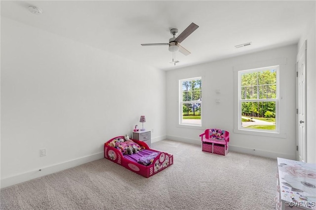 12613 Capernwray Ter, Chesterfield, VA 23838 - recreation room featuring ceiling fan and carpet flooring