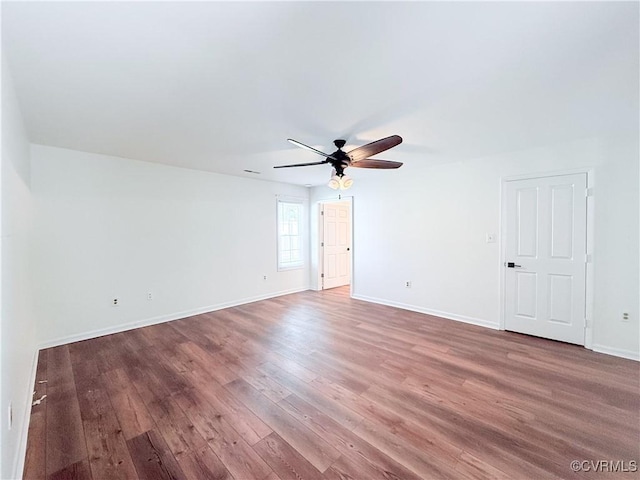 7908 Capistrano Dr, Henrico, VA 23227 - unfurnished room featuring wood finished floors and a ceiling fan