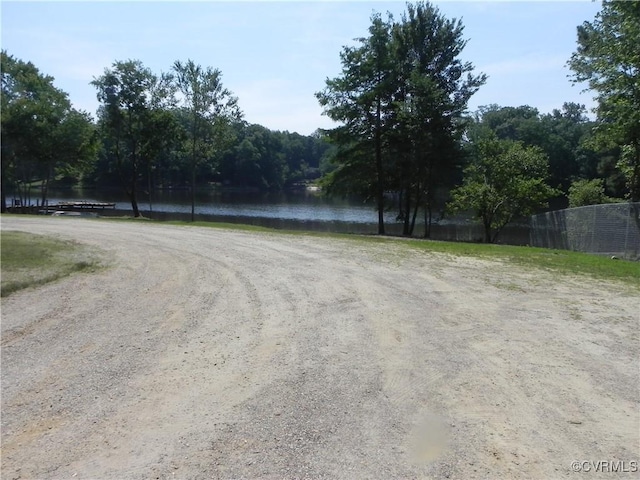 6325 Maple Rd, Quinton, VA 23141 - view of dirt / gravel road featuring a water view