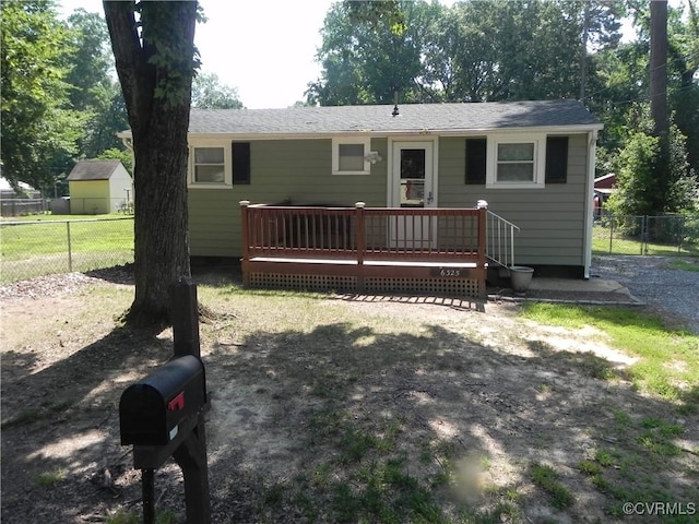 6325 Maple Rd, Quinton, VA 23141 - view of front of home with a deck