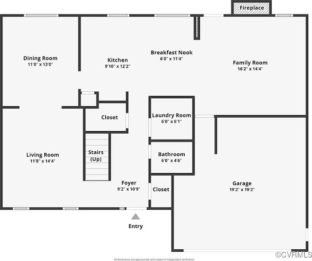 1540 Southbury Ave, Henrico, VA 23231 - view of home floor plan