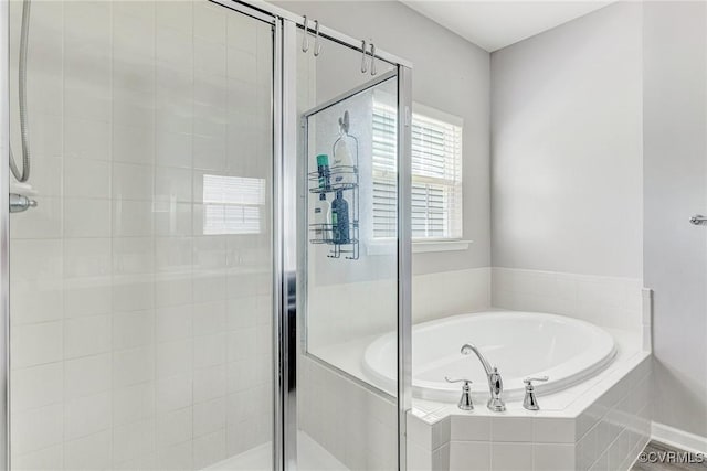 5858 Pilmour Dr, Providence Forge, VA 23140 - full bath with a garden tub and a shower stall