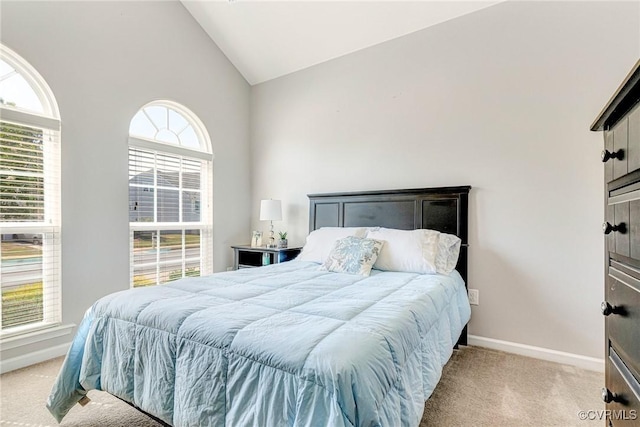 5858 Pilmour Dr, Providence Forge, VA 23140 - bedroom featuring carpet flooring and high vaulted ceiling