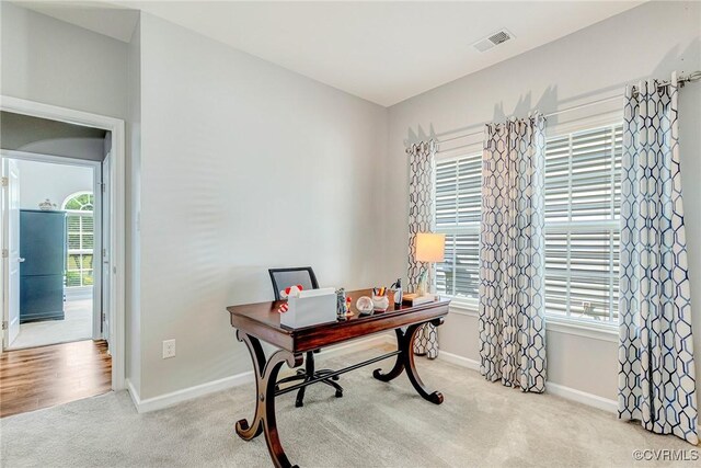 5858 Pilmour Dr, Providence Forge, VA 23140 - office with carpet floors and healthy amount of natural light