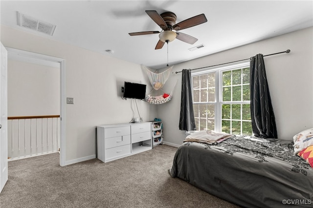 5129 Jenkins Forest Ln, Sandston, VA 23150 - carpeted bedroom featuring baseboards and ceiling fan