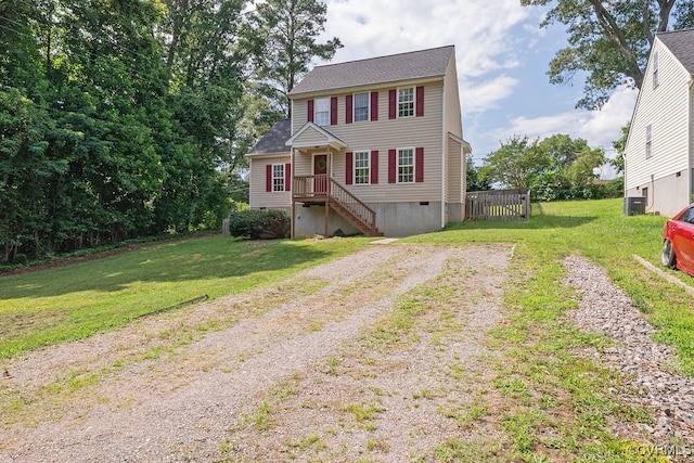 1014 Pennsylvania Ave, Glen Allen, VA 23060 - view of front facade featuring a front lawn and crawl space