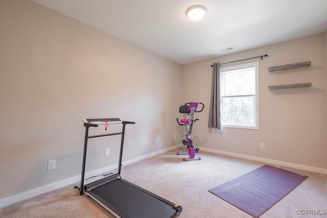1014 Pennsylvania Ave, Glen Allen, VA 23060 - exercise room featuring carpet and baseboards