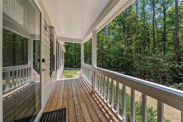 1900 Pine Creek Bluff Ct, Powhatan, VA 23139 - view of wooden porch