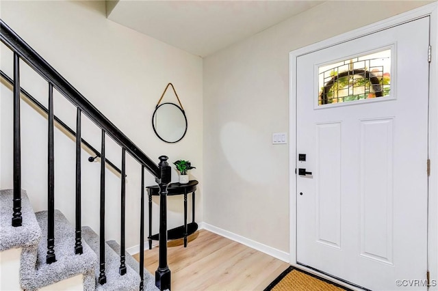 6910 Siliman Dr, Chesterfield, VA 23832 - foyer entrance featuring light wood-type flooring and stairs