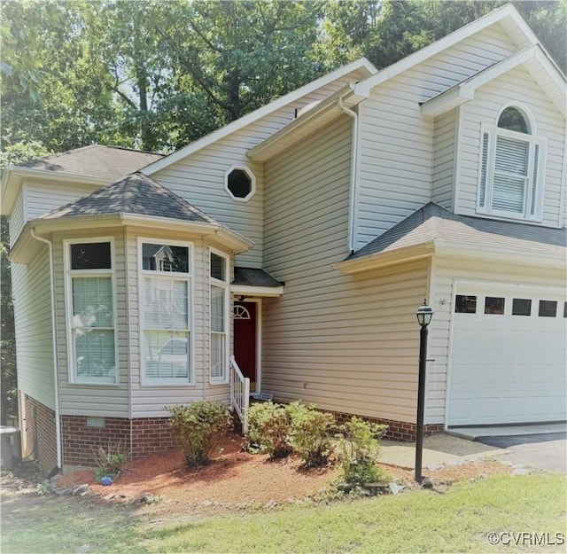 3019 Ramsey Dr, Chester, VA 23831 - view of front of property featuring a garage and crawl space