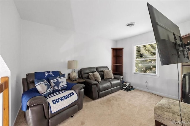 3019 Ramsey Dr, Chester, VA 23831 - carpeted living room featuring baseboards