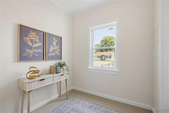 3912 Alma Ave, Henrico, VA 23222 - office featuring baseboards and concrete flooring