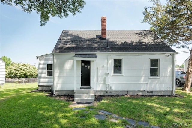3912 Alma Ave, Henrico, VA 23222 - back of property featuring a chimney and a shingled roof